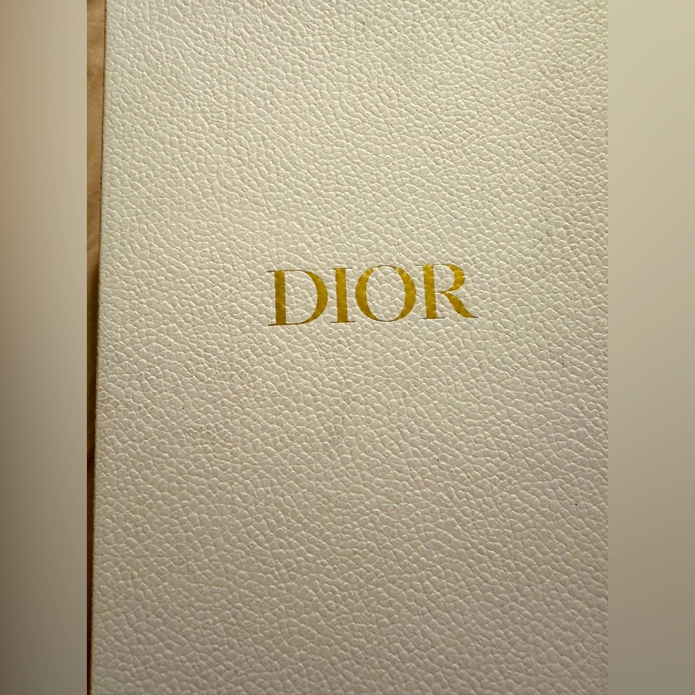 Dior…Dway….52K Platinum Embroidered Logo Slides…Sz: 38….New In Box $870.00 - Picture 5 of 6